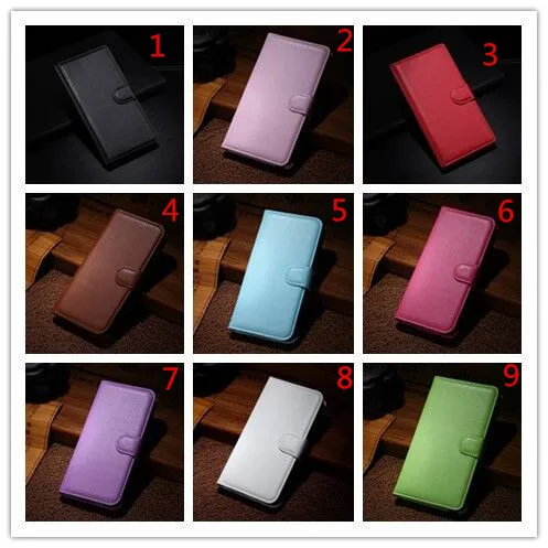 

100pcs/lot luxury Litchi wallet leather cover case with card holder for Nokia 7 Plus
