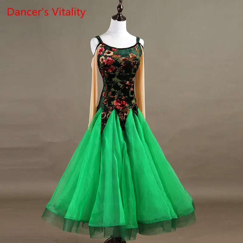 2018 бальное платье для танцев с модным принтом женщин современный вальс танго