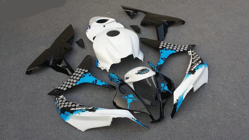 Комплект обтекателей для мотоцикла HONDA CBR600RR 07 08 CBR 600 RR F5 600RR 2007 2008 ABS белый черный
