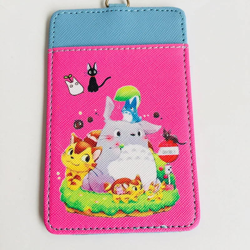 IVYYE 1 шт. Totoro No face Man аниме, плюшевая визитница из искусственной кожи с мультяшным рисунком, Кредитные ID Сумки, кошелек для монет и автобусов, подарки для девочек, новинка - Цвет: see chart