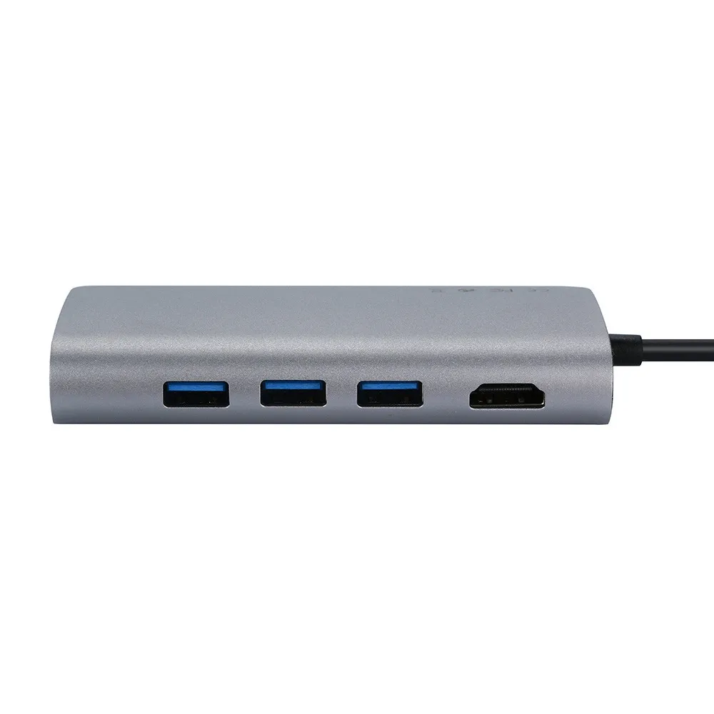 EPULA USB C 8 в 1 к Type Multi 3 0 HDMI RJ45 Ethernet Micro SD TF OTG кардридер Прямая поставка|Кабели HDMI| |