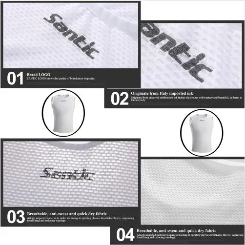 SANTIC S Ciclismo жилет для велоспорта мужчин Chaleco Reflectante Maillot Sin Mangas Hombre M5C06018W|Жилет