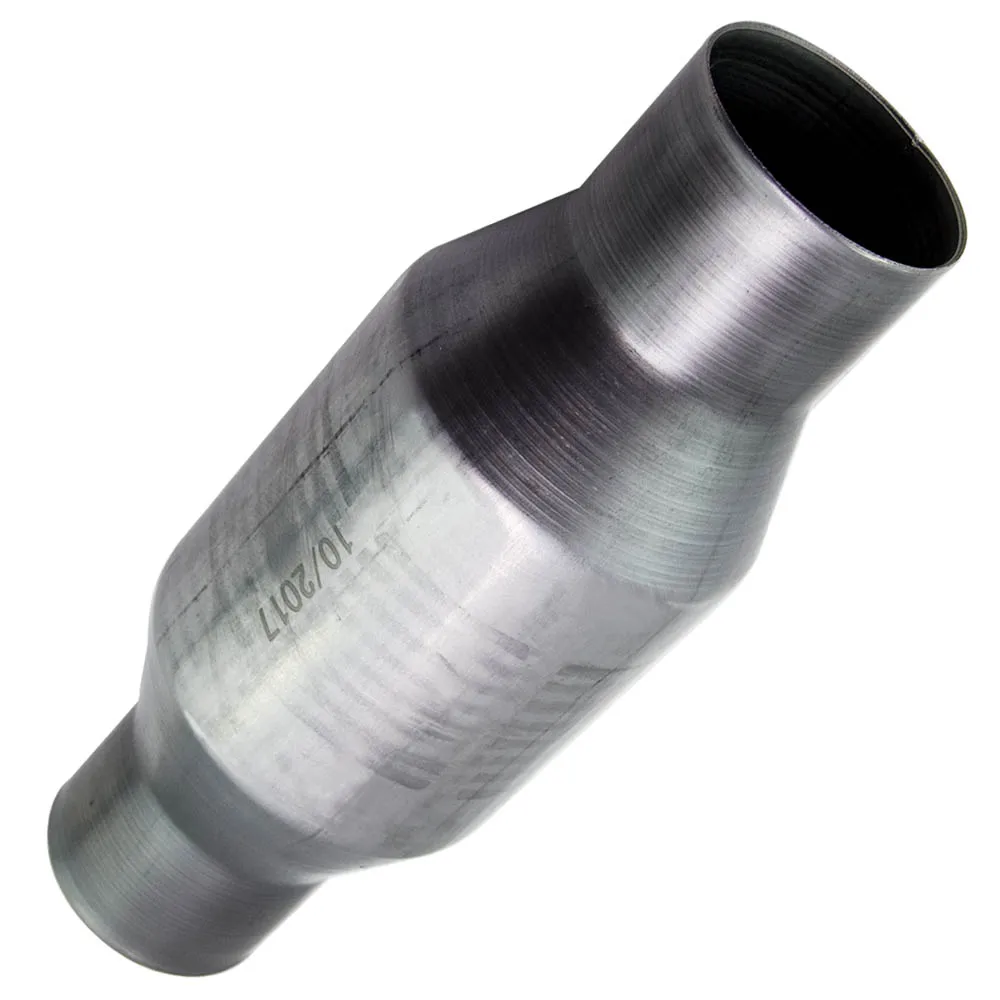 

Universal 2.5 Inch Catalytic Converter High Flow T409 Stainless Steel 410250 Stainless Steel