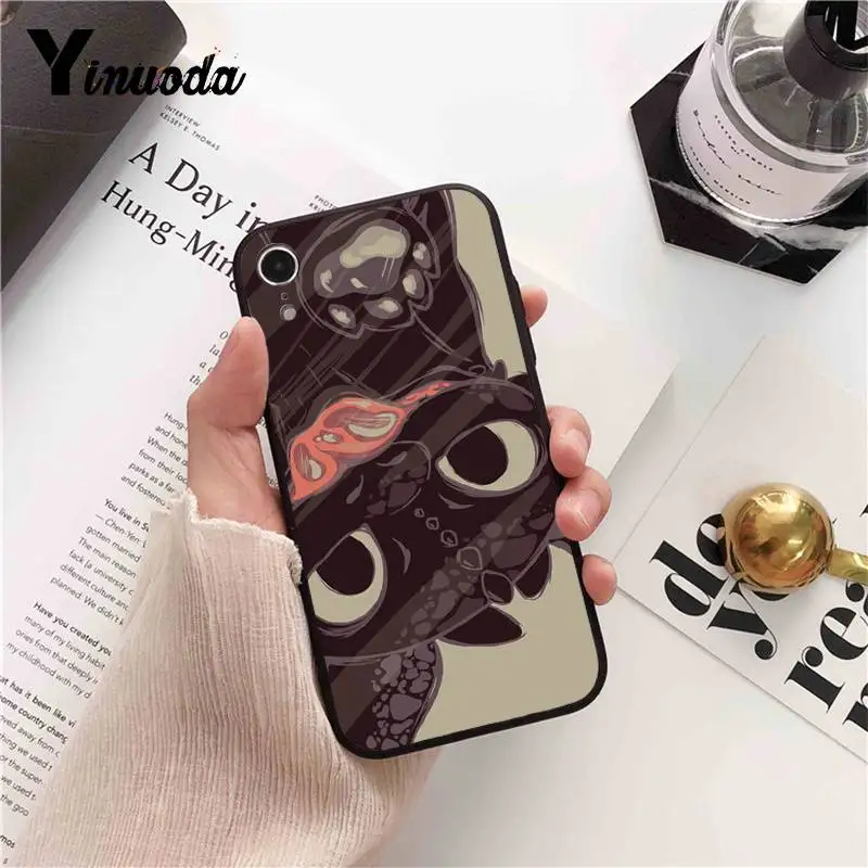 Yinuoda Беззубик Как приручить дракона милый чехол для телефона iPhone X XS MAX 6 6S 7 7plus 8 8Plus