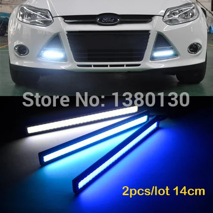 COB Светодиодные Автомобильные фары DRL водонепроницаемые дневные ходовые огни