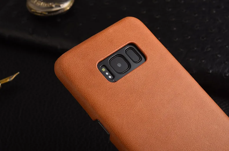 Kezihome для Samsung S8 чехол матовый Пояса из натуральной кожи задняя крышка Жесткий