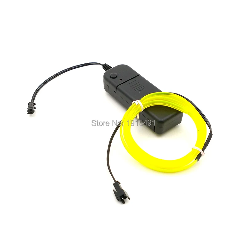 

New 2.3mm-skirt 2Meter 10Color Available,Trendy EL Wire LED Strip Input voltage DC-3V Drive For Glowing Car Decoration