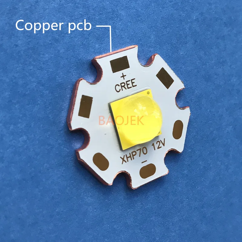 CREE LED xhp70.2 12V6V 30 Вт cree диодный фонарик 4292LM сильный свет лампы мотоцикл свет велосипед фара светодиодные лампы