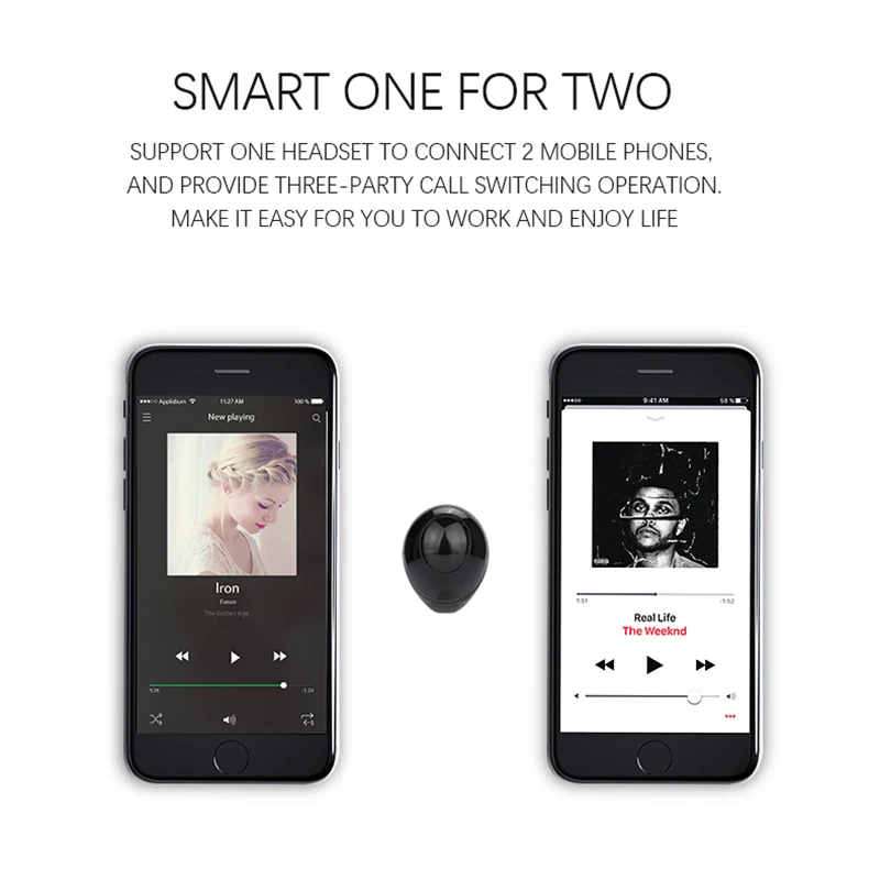 Беспроводная bluetooth гарнитура OASION мини наушники для телефона беспроводные