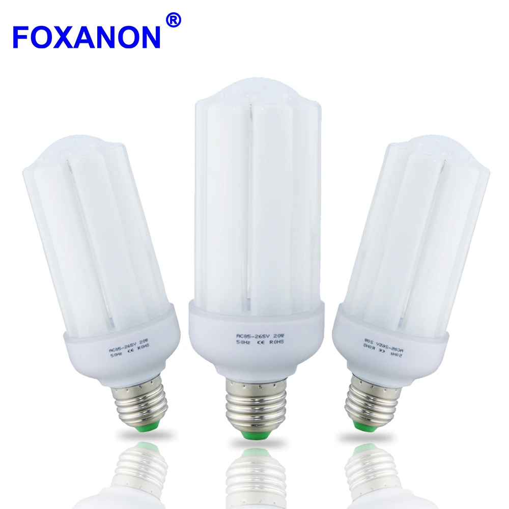 Foxanon E27 220 в 110 В Светодиодная лампа лампада Кукуруза 20W30W SMD2835 AC85 265V Bombillas Ampoule