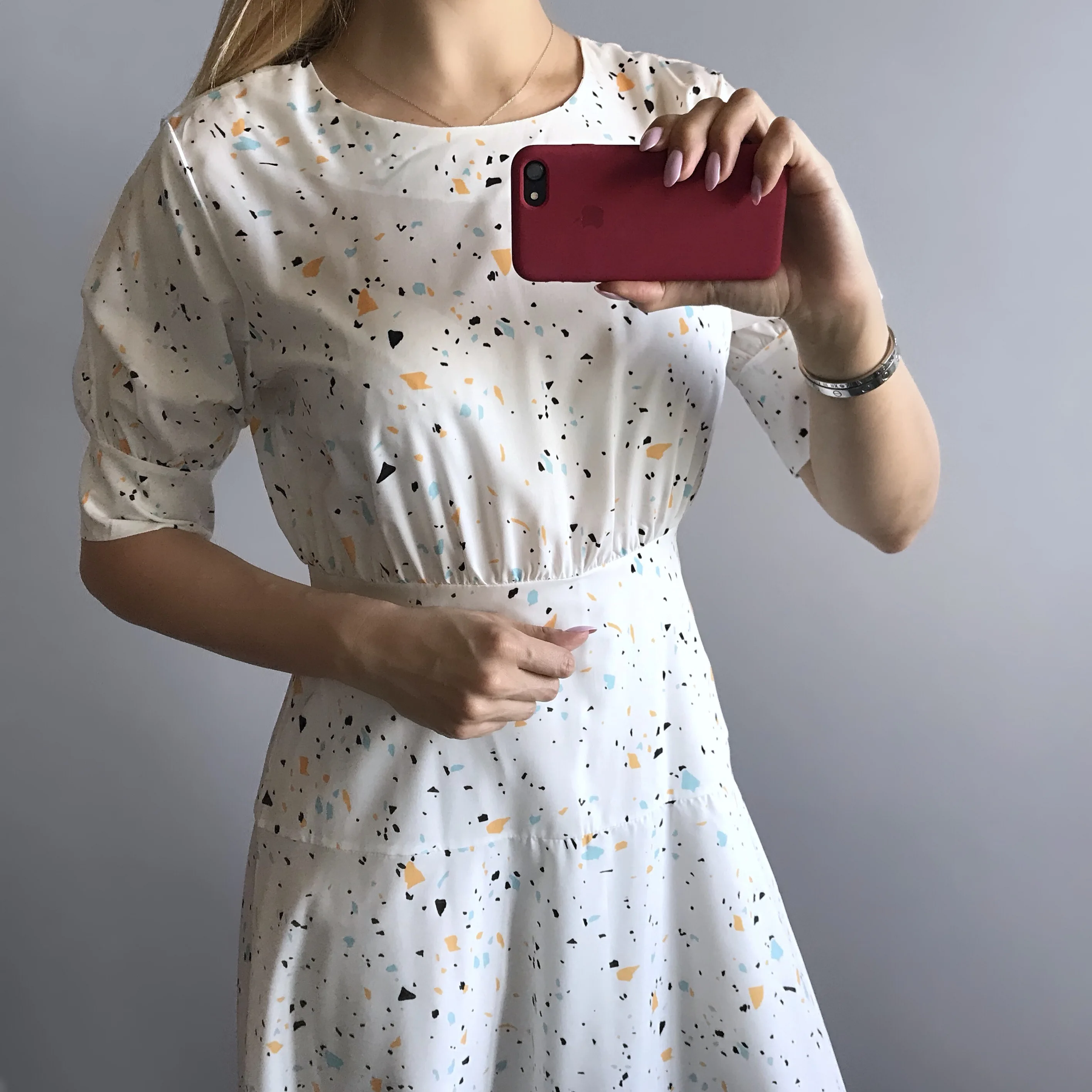 Платье с коротким рукавом Fatika Normcore платье в стиле ампир круглым вырезом для