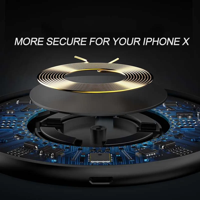 Беспроводное зарядное устройство Gourde для iphone XS MAX XR Huawei Mate 20 Pro быстрая зарядка Xiaomi