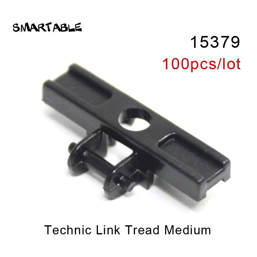 15379-100pcs Smartable MOC Technic клиновидный ремень колеса/звеньевая цепь/звеньевой привод протектора, запчасти для конструкторных блоков, игрушки, совместимые со всеми брендами 14149 - Цвет: 15379-100pcs