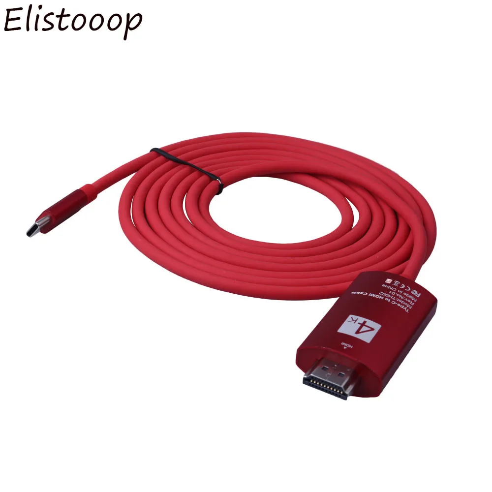 2M USB C поддержка 4K 30Hz 3 1 Type c папа к HDMI HD адаптер Соединительный кабель|Кабели VGA| |