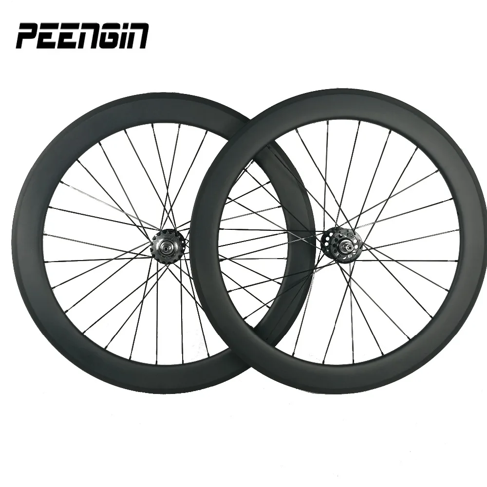 High quality 23mm width U-Shape 60mm tubular carbon track wheels quick deliery China made fixed gear&ampsingle speed wheel sets | Спорт и