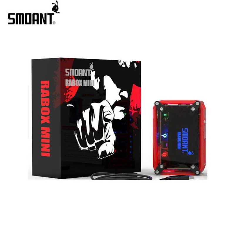 Оригинальный Smoant RABOX мини мод с 3300 мАч встроенный Батарея светодио дный