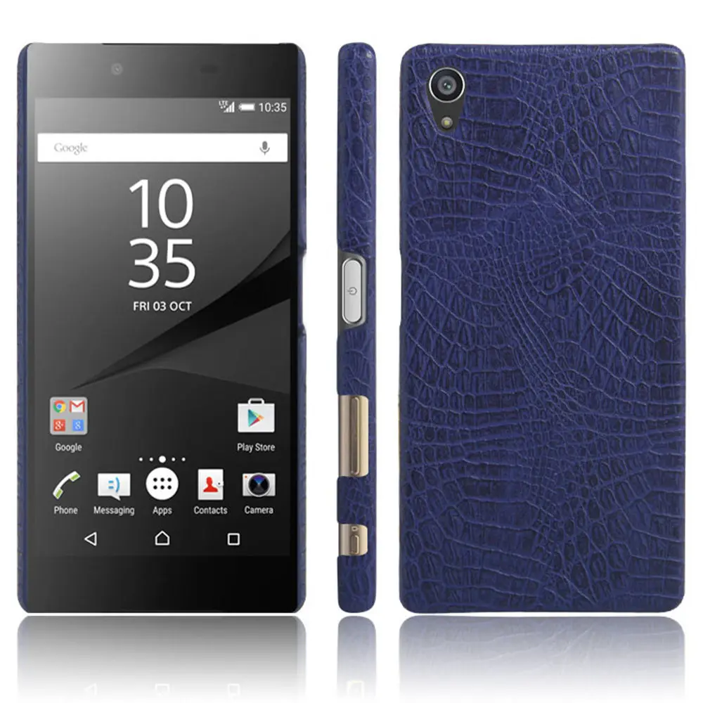 Защитный чехол из крокодиловой кожи для SONY Xperia Z5 premium Жесткий Чехол поликарбоната