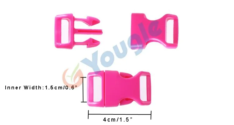 YOUGLE 100 шт 5/8 &quotбоковая выпуклая контурная изогнутая Пряжка для сумки DIY тесьма