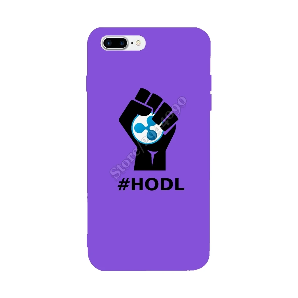 HODL Ripple XRP Logo For Iphone X Case Ultra-thin Top Soft TPU 6S 6 7 8 Plus Protective Custom Covers |