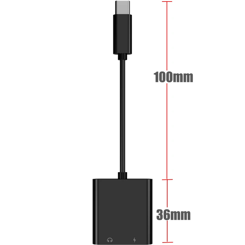 Черный BFOLLOW type C до 3,5 мм наушники/USB C PD 3,0 кабель для быстрой зарядки для huawei mate 20 20X P20 Pro Xiaomi 6 iPad Pro адаптер - Цвет: Черный