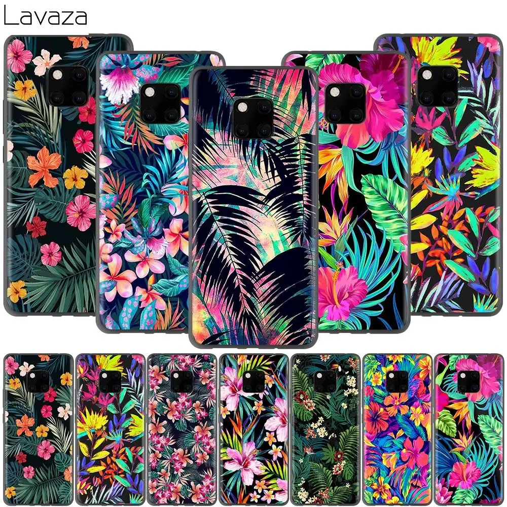 Чехол Lavaza с электрическим гибискусом и цветами для Huawei P30 P20 P10 P9 P8 Mate 20 10 Pro Lite P Smart