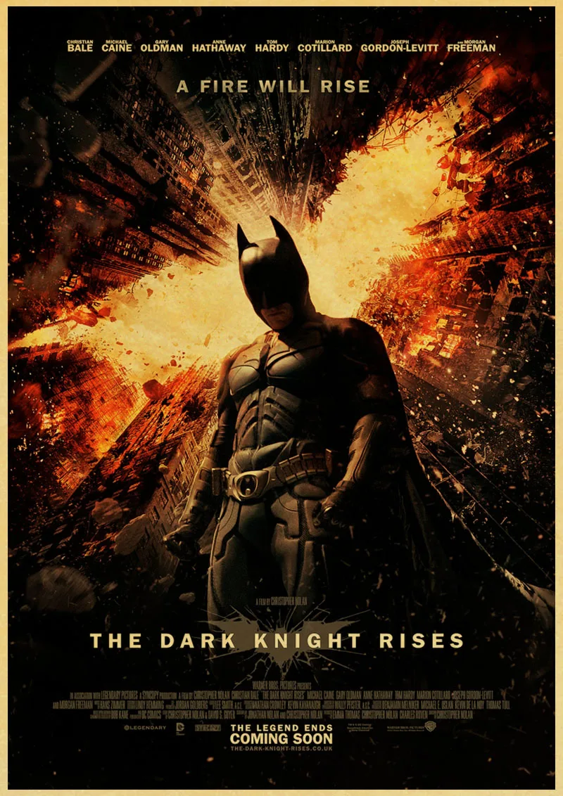 A026 ВИНТАЖНЫЙ ПЛАКАТ DC Movie Бэтмен арт Печатный Ретро плакат домашний декор комнаты декоративная живопись винтажная Настенная картина - Цвет: A026