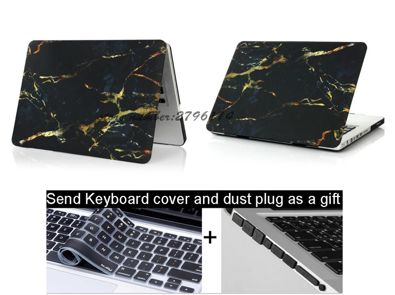 Мраморное текстурированное покрытие чехол для Apple Macbook Air Pro retina 11 12 13 15 дюймов Mac book