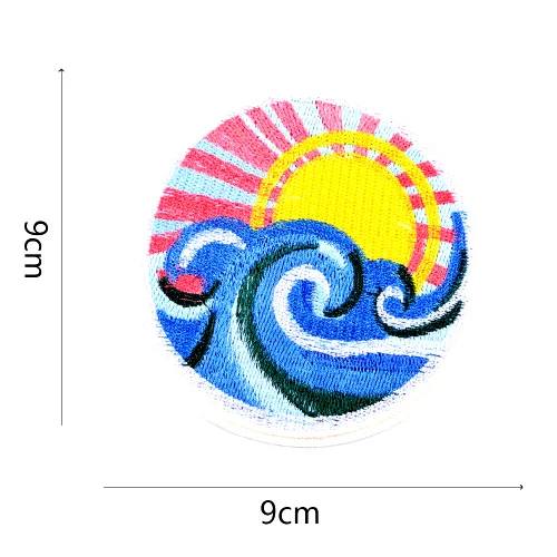 Style 4 Sunbling новые крутые железные нашивки круглые буквы Parches полоса вышитая аппликация для куртки наклейки для одежды значок самодельные Украшения - Цвет: Style 4
