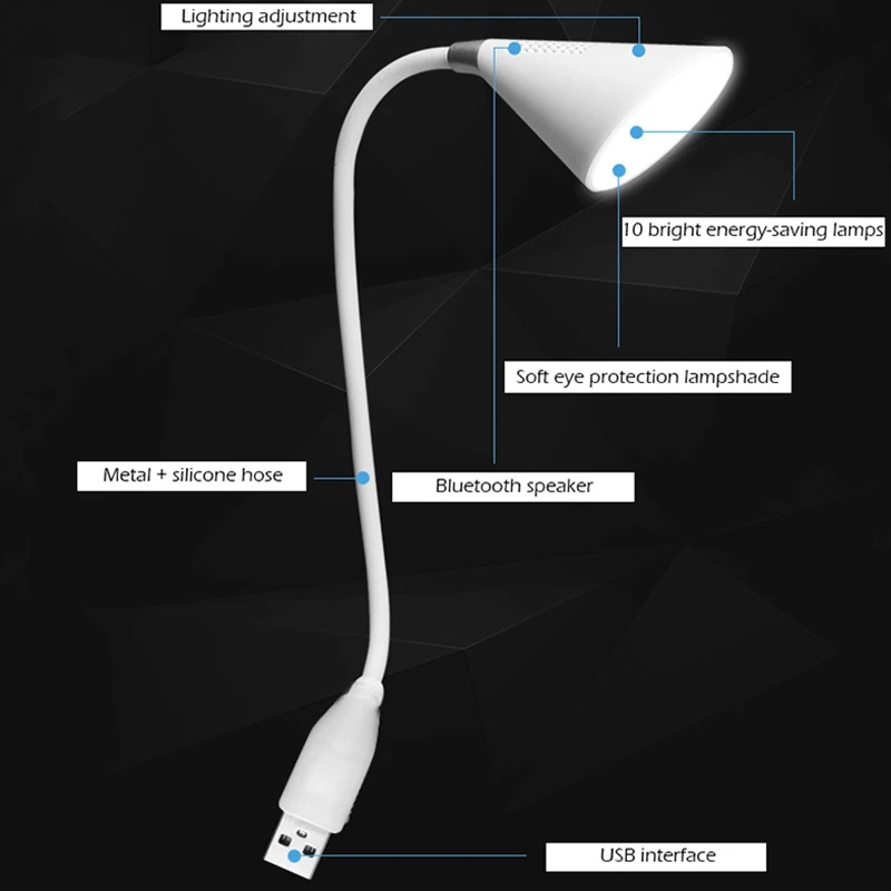 FrankEver портативный bluetooth-динамик + лампочка USB СВЕТОДИОДНЫЙ светильник умный