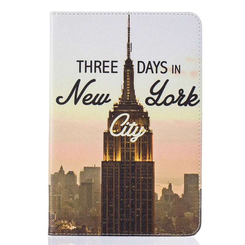 Чехол с изображением башни силиконовый кожаный чехол для Apple Ipad mini 1 2 3 откидная