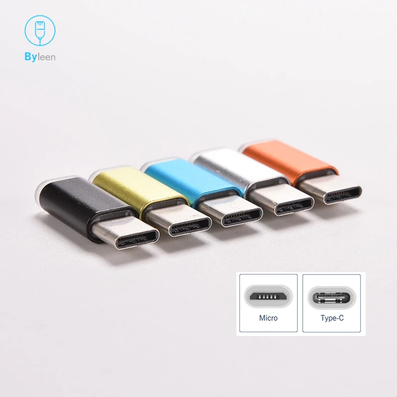 5 шт. Алюминиевый USB 3 1 Type C к Micro V8 адаптер конвертер для Samsung A3 A5 A7 2017 Letv Leeco Le Max 2/Pro/3/S3
