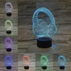 Ночник с наушниками и 3D лампой, спящий свет s 2019, детский подарок на день рождения, музыкальный инструмент, фонарик с дистанционным сенсорным управлением