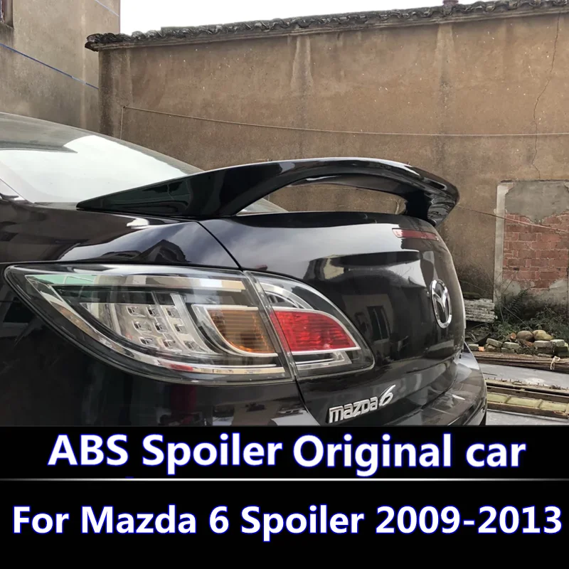 Для Mazda 6 2009 2013 спойлер высокого качества ABS Материал заднее крыло автомобиля