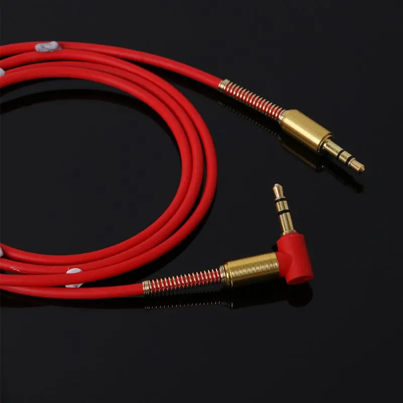 

New 1 Pc Vehicle Car Aux Audio Cable 3.5mm Jack Male to Male HIFI Universal Stereo Audio Cable with 90 Degree Angle