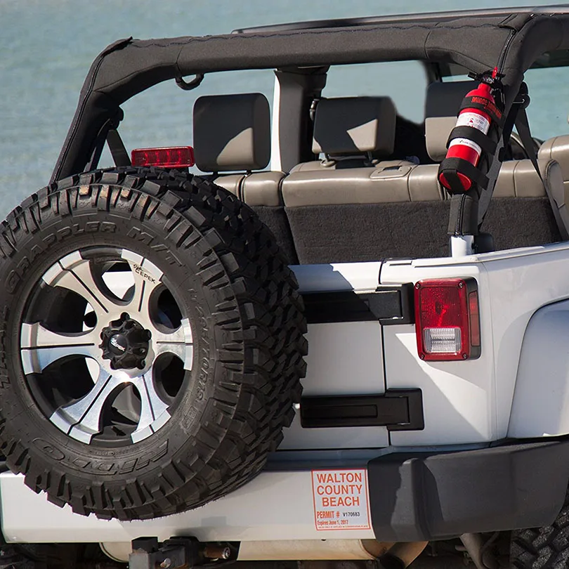 Универсальный рулонный держатель для огнетушителя Jeep Wrangler JK JKU TJ CJ Unlimited Rubicon Sahara