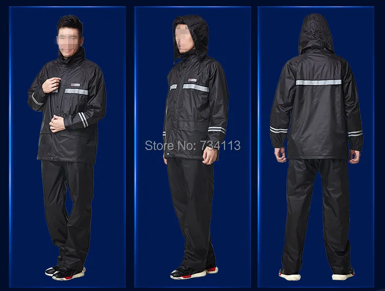 Дождевик для мужчин и женщин мотоциклетный костюм большого размера дождевая