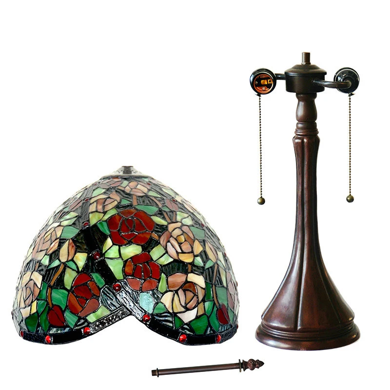Роскошная винтажная Витражная лампа Tiffanylamp светодиодный офисный салон в стиле АР