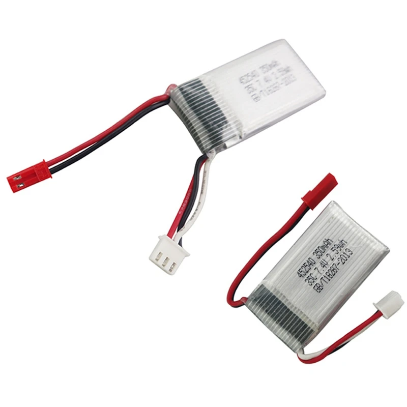 7 4 В 350 мАч 35C Lipo батарея для Mjx X401H X402 Jxd 515 Вт в Rc Мини Fpv Дрон Квадрокоптер