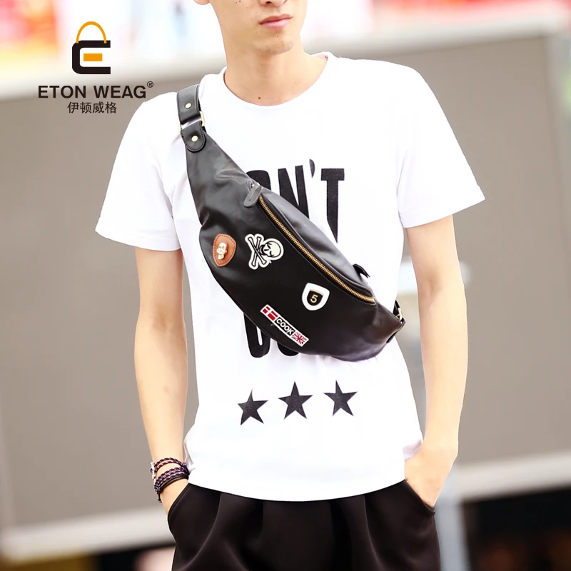 2019 кожаные мужские модные беджи через плечо сумки на ремне нагрудная сумка