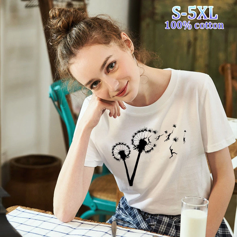 Футболка женская с коротким рукавом хлопковая забавная летняя|Футболки| |