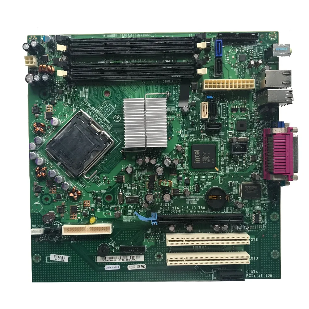 SZWXZY для DELL OPX 755MT материнская плата настольного компьютера LGA775 DDR2 CN 0GM819 GM819 100%