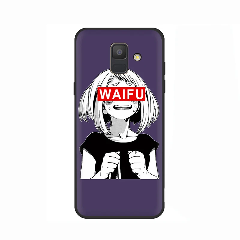 Sugoi семпай аниме waifu мягкий чехол для мобильного телефона чехол для samsung Galaxy A6 7 8 9 A10 30 40 50 70 J6 - Цвет: B8