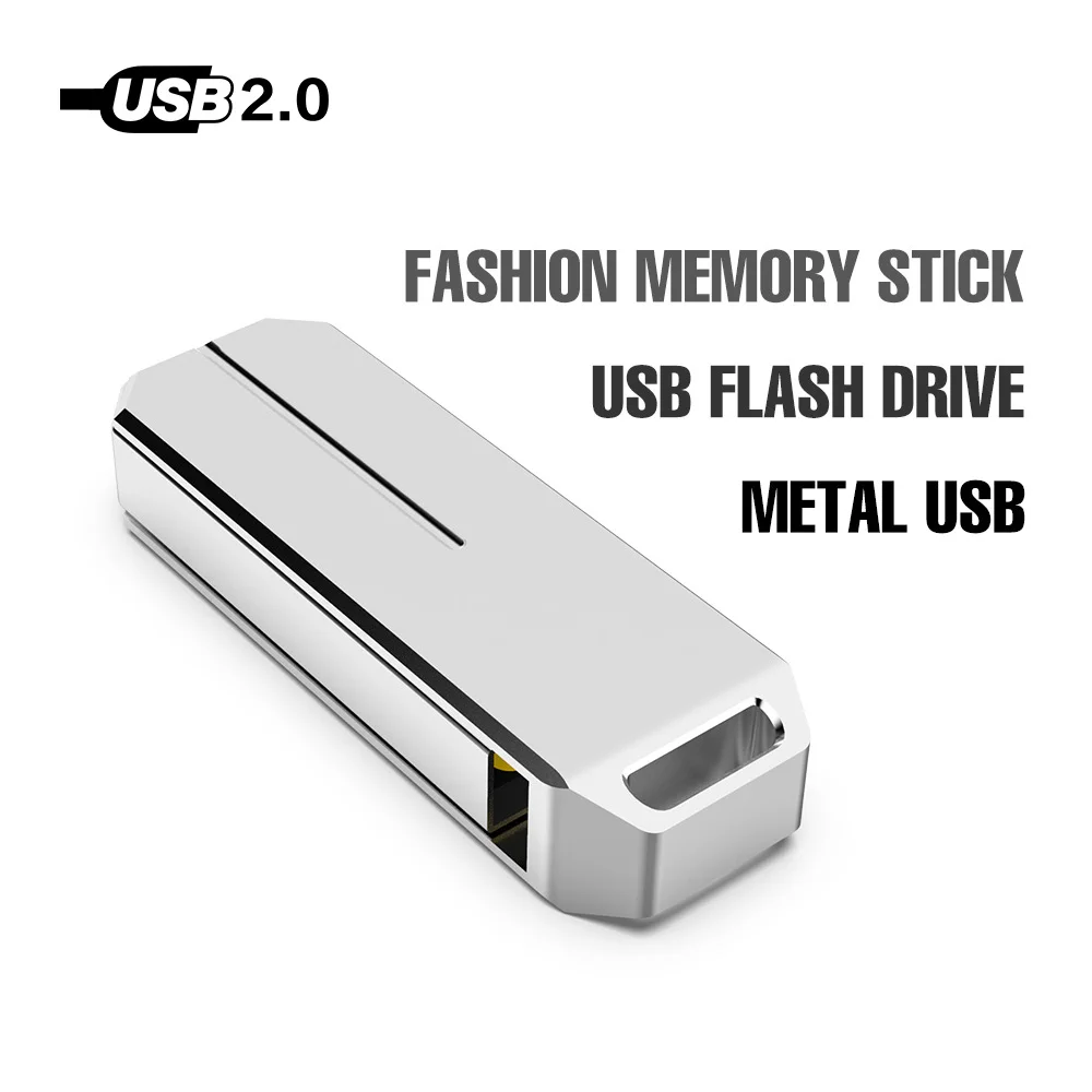 Горячего металла поворачивается usb флэш-накопитель 128 ГБ флеш-накопитель 64 32