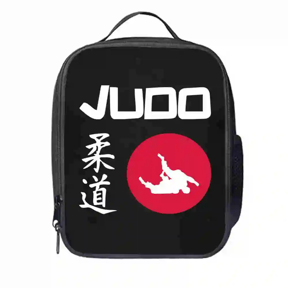 Judo сумка для ланча по индивидуальному заказу тхэквондо карате для женщин и мужчин, подростков, мальчиков и девочек, детский школьный изолированный охладитель, сумка-тоут