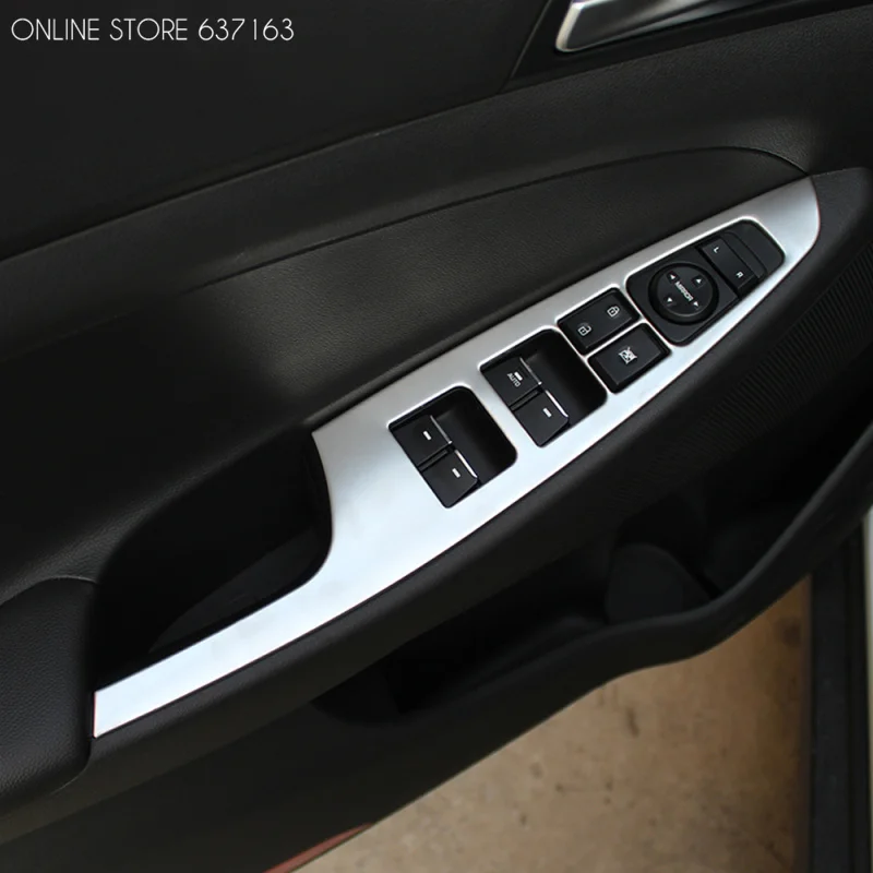 Накладка на панель переключателя двери салона автомобиля для Hyundai Tucson TL 2015 2016