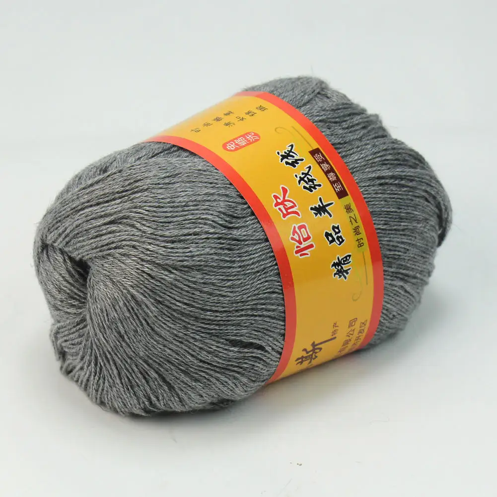 50 г серая мягкая камвольная шерсть кашемир вязание крючком Пряжа для перчаток