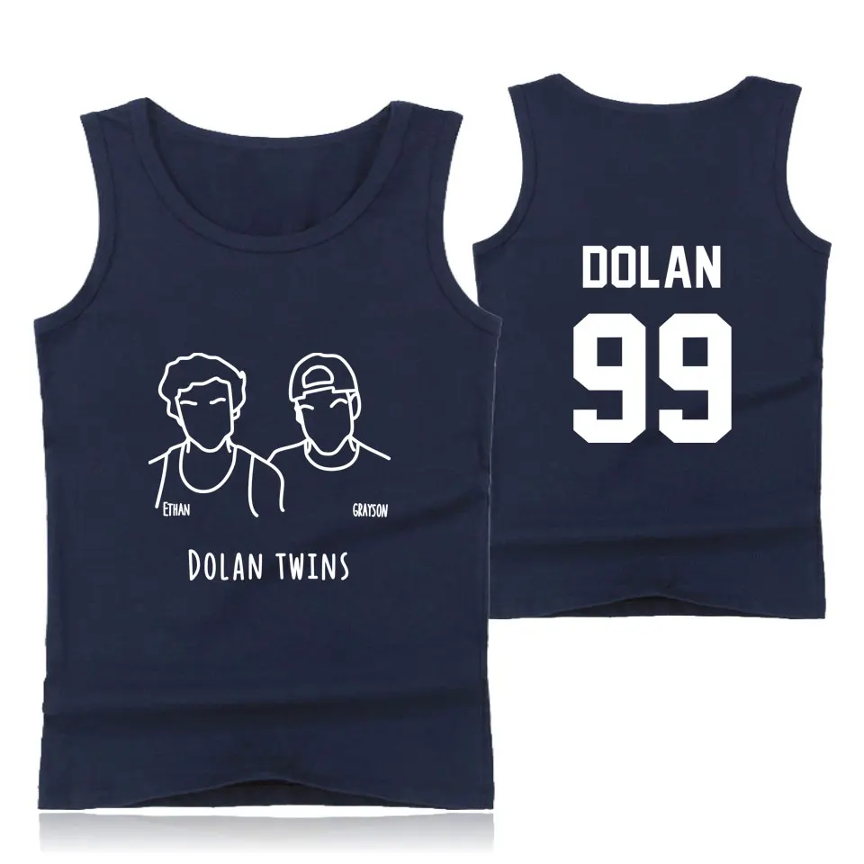 Майка Youtuber Dolan Twins летние забавные крутые Модные топы с принтом мужской жилет