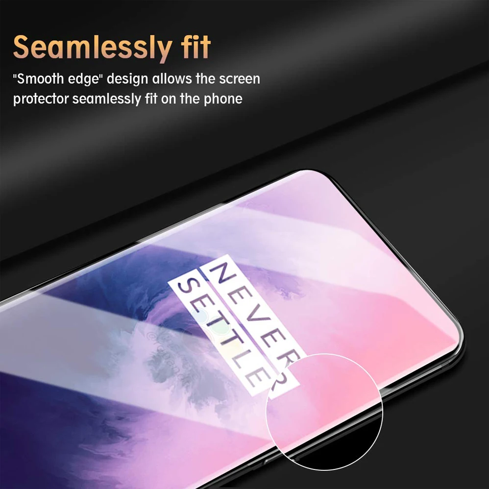 

For OnePlus 7 Pro 3D Curved 0.3mm 9H Covered Full Screen Tempered Glass Screen Protector For OnePlus 7 Black Full Coverage Film