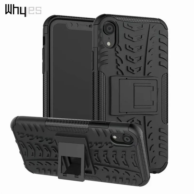 Чехол Whyes для iPhone XS Hybrid с двойным слоем силиконовые + PC противоударный чехол 6 Xs Max 6s