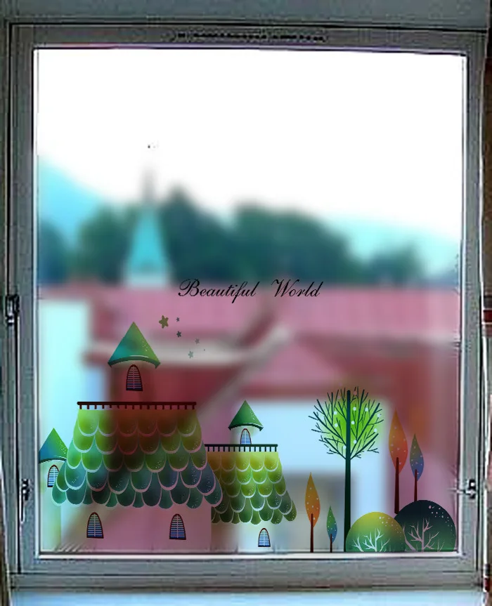 Клей густой Ретро Оконные рамы светоотражающая пленка стикер туалетной бумаги